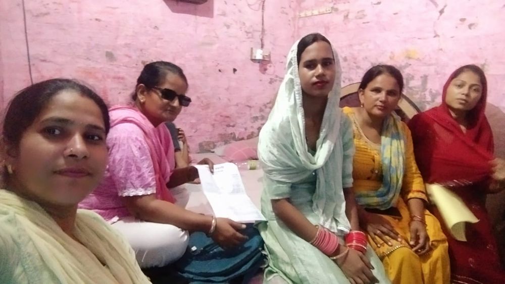 Vaidikam Foundation welfare visit with a community family