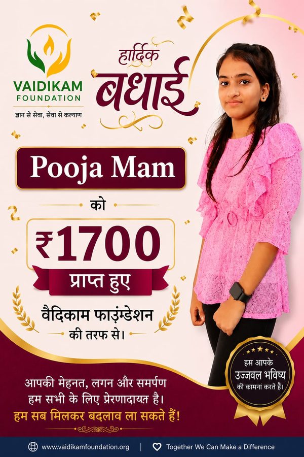 Vaidikam Foundation tuition centre for children